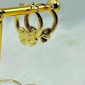 Carmen Bow Hoop Earrings